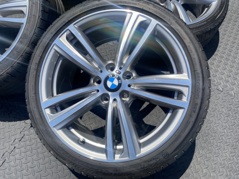 BMW Mスポーツ Mスポ 4シリーズ オプション 純正 綺麗 PCD120 8J+36 8.5J+47 F30 F31 F32 F33 F36 E90 E91 E92 アルミ ブリヂストン RFT_画像6