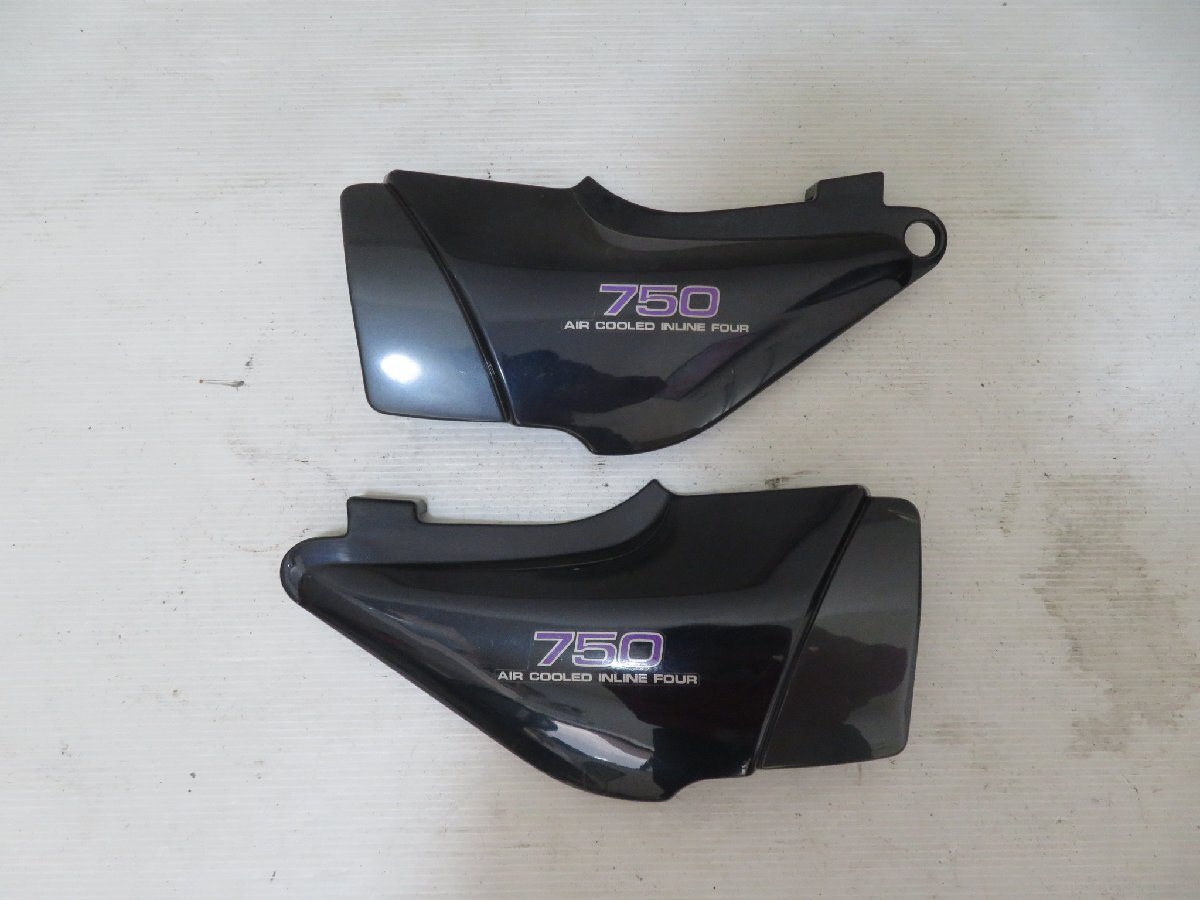 ■中古 カワサキ ゼファー750 サイドカバー 外装 紺 単色 ZR750C 1990年式より取り外し品 バイク・二輪用/在庫在り/即納 ■K200500_画像1