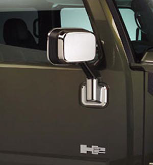 [ immediate payment stock / chrome /8 piece set ]03-05y Hummer H2 door mirror cover front side mirror cover previous term model H2 both sides tape attaching super-discount left right 