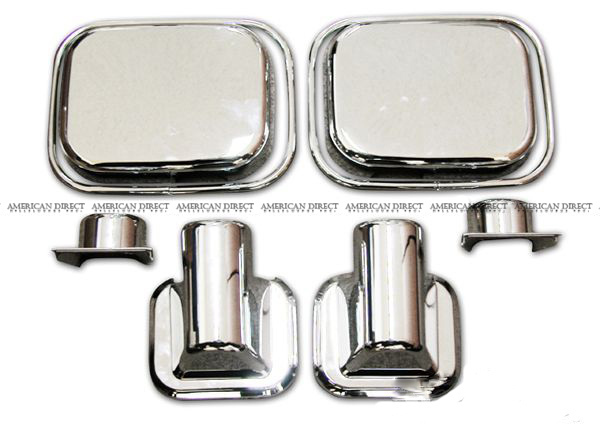 [ immediate payment stock / chrome /8 piece set ]03-05y Hummer H2 door mirror cover front side mirror cover previous term model H2 both sides tape attaching super-discount left right 