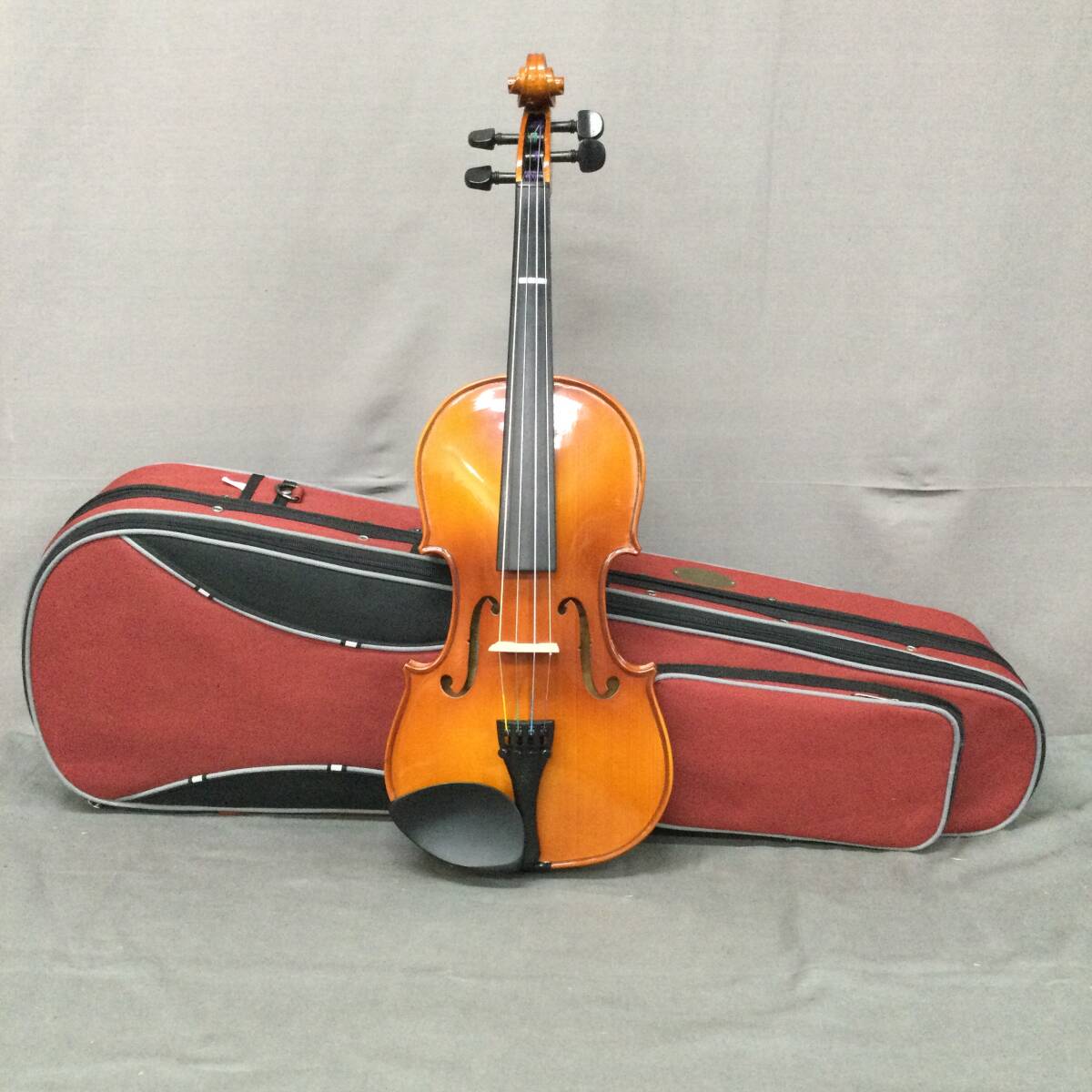 060516 265875-3 STENTOR MUSIC Co.LTD. ヴァイオリン バイオリン 弦楽器 音楽 ケース付き 全長約59ｃｍ USED品_画像1