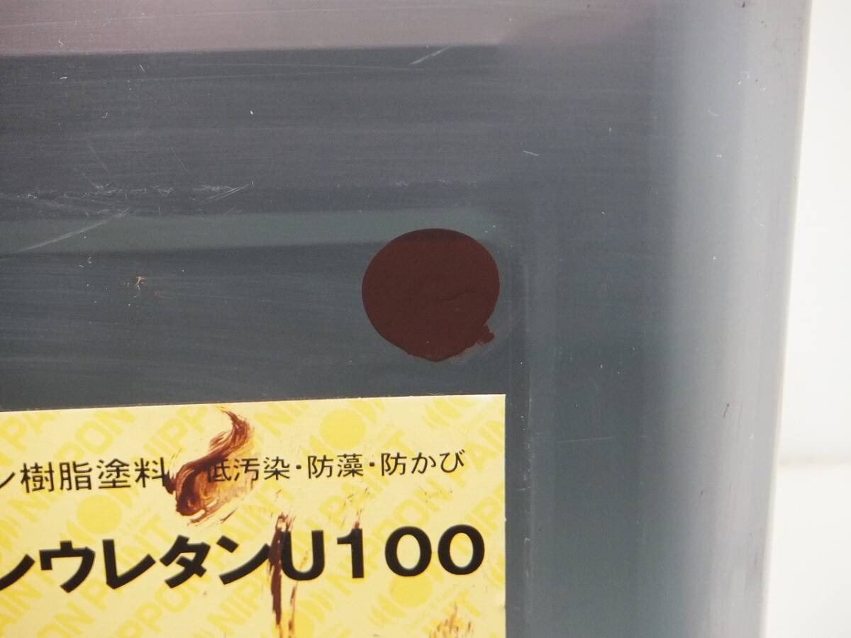 ■ＮＣ 訳あり品 油性塗料 鉄・木 多用途 ブラウン系 □日本ペイント 1液ファインウレタンU100の画像3