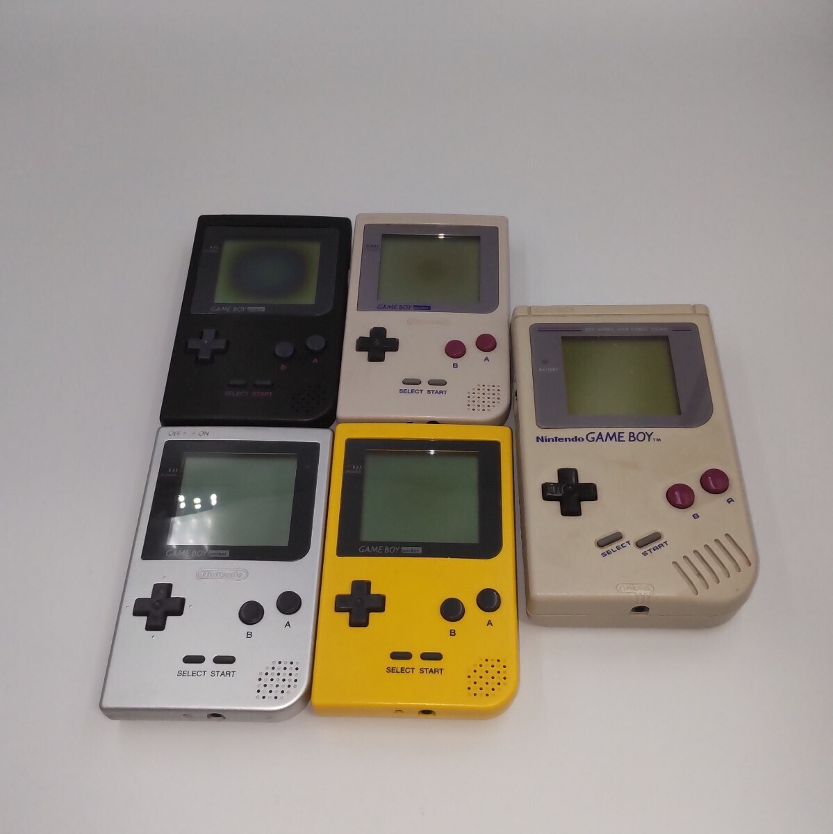 【1円〜】Nintendo 任天堂 初代ゲームボーイ ゲームボーイポケット GAME BOY pocket 合計5個 まとめの画像1