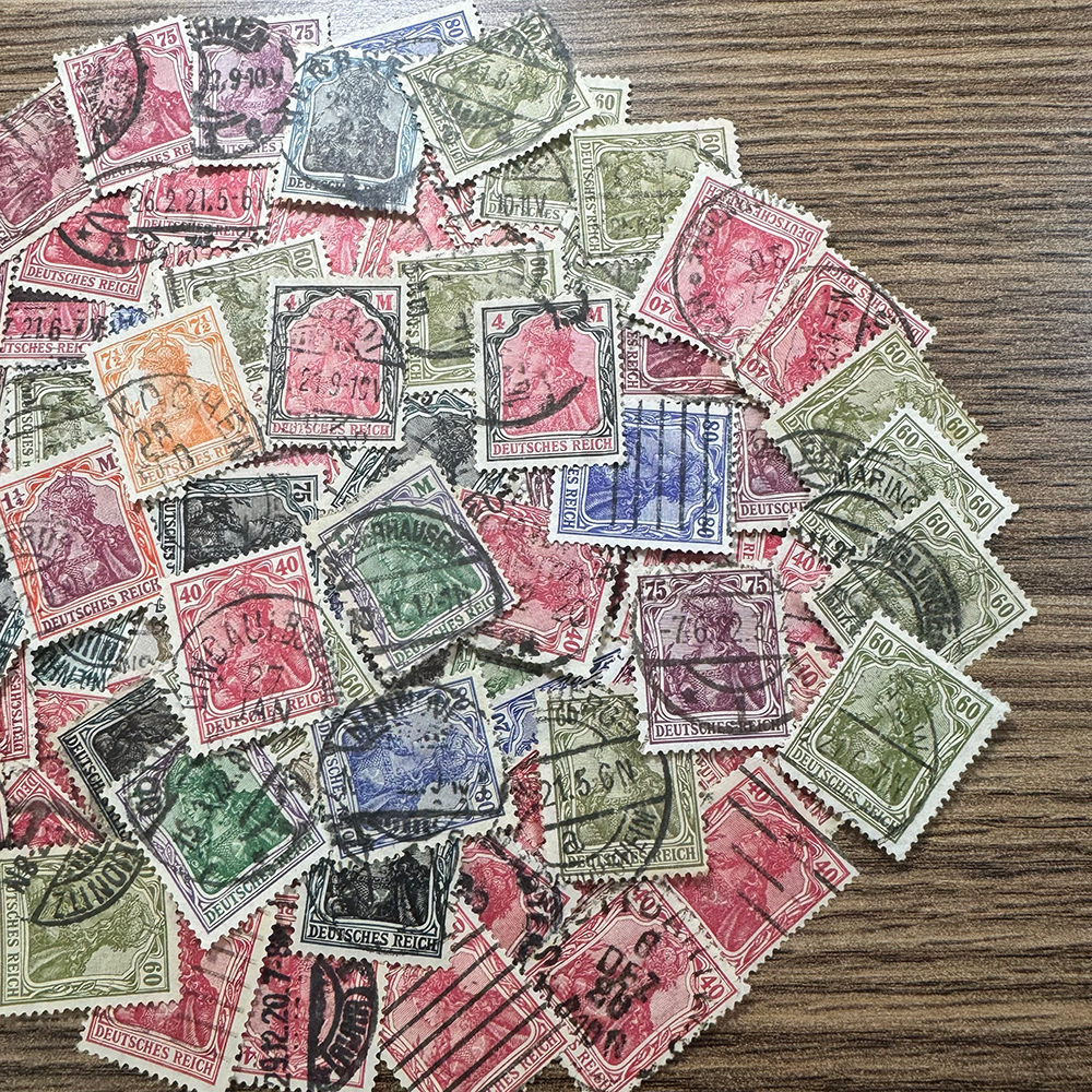 [ Германия ]1900 год ~ обычные марки ( гель любитель дизайн серии ) использованный . Classic марка 100 листов много совместно Rod! супер редкий!!(uWSz3GjQAL)