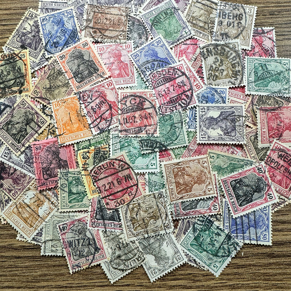 [ Germany ]1900 year ~ ordinary stamp ( gel mania design series ) used . Classic stamp 100 sheets large amount together Rod! super rare!!(KJPBFwCXkB)