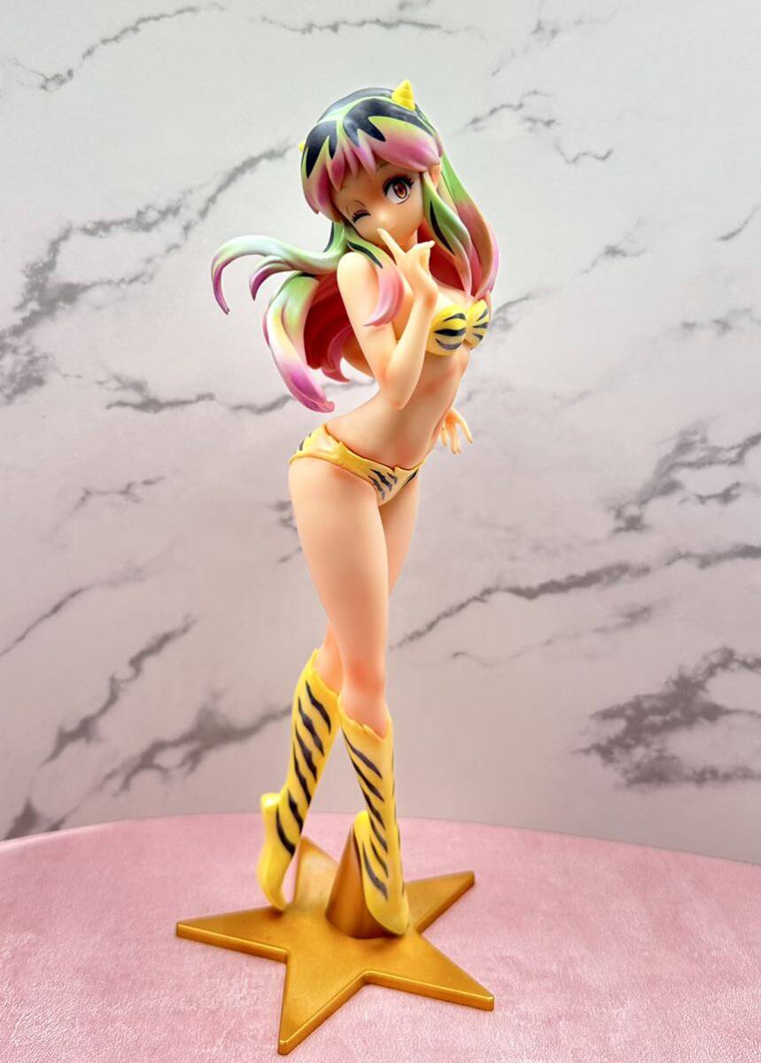 1 jpy start Urusei Yatsura *GLITTER&GLAMOURS pink Ram / Ram Chan /li paint figure /. modification / pedestal modification 1 jpy start 