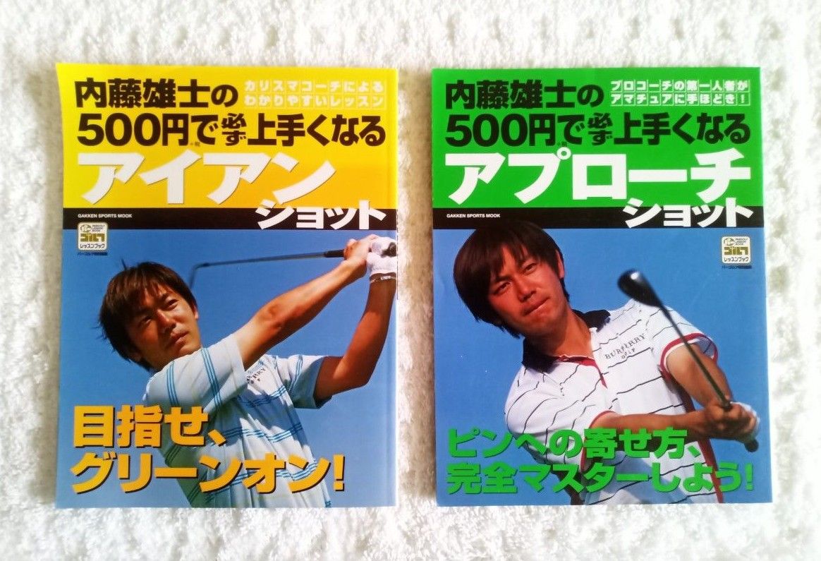 ゴルフ レッスン テキスト 内藤雄士 江連忠 12冊 DVD付き(3枚)