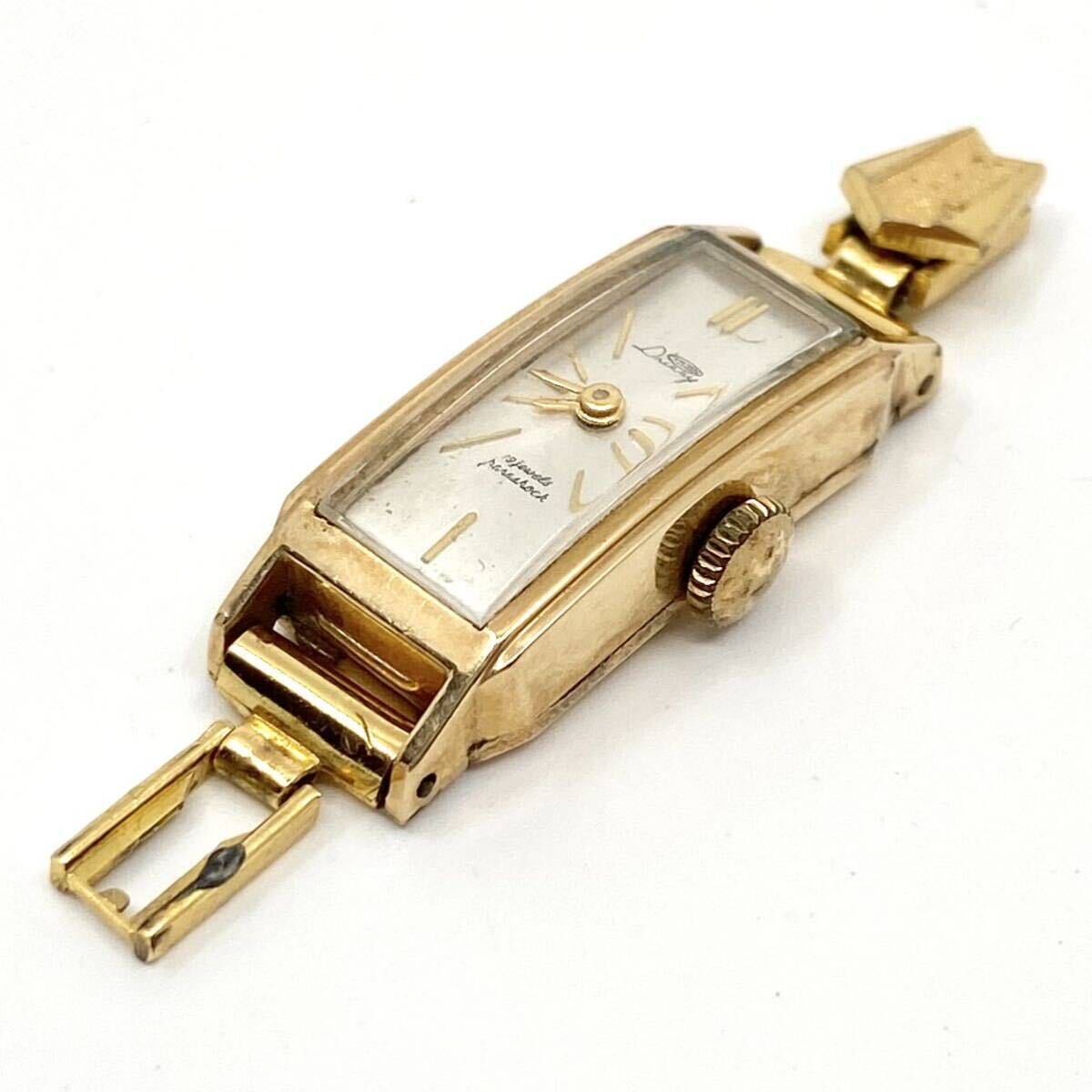 CITIZEN Dressy 腕時計 14K 14金 手巻き 機械式 19石 parashock バーインデックス 2針 ゴールド GOLD アンティーク シチズン Y880_画像2