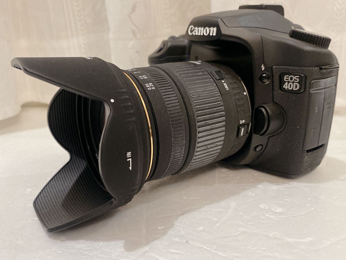 Canon EOS 40D DS126171 デジタル一眼レフカメラ SIGMA ZOOM 18-50mm 1:2.8 EX DC シグマレンズ ジャンク品の画像5