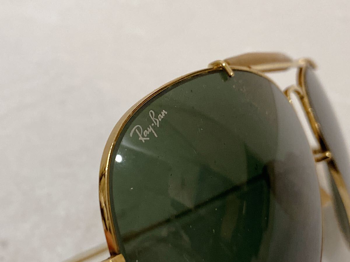 ① Ray-Ban サングラス B&L RAY-BAN 62□14 USA レイバン メガネ ケース付 _画像4