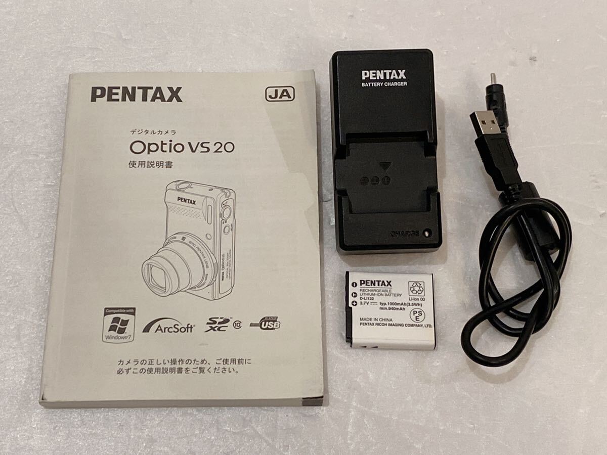 美品 PENTAX Optio VS20 コンパクトデジタルカメラ smc PENTAX LENS 5mm-100mm OPTICAL 20× ZOOM _画像9