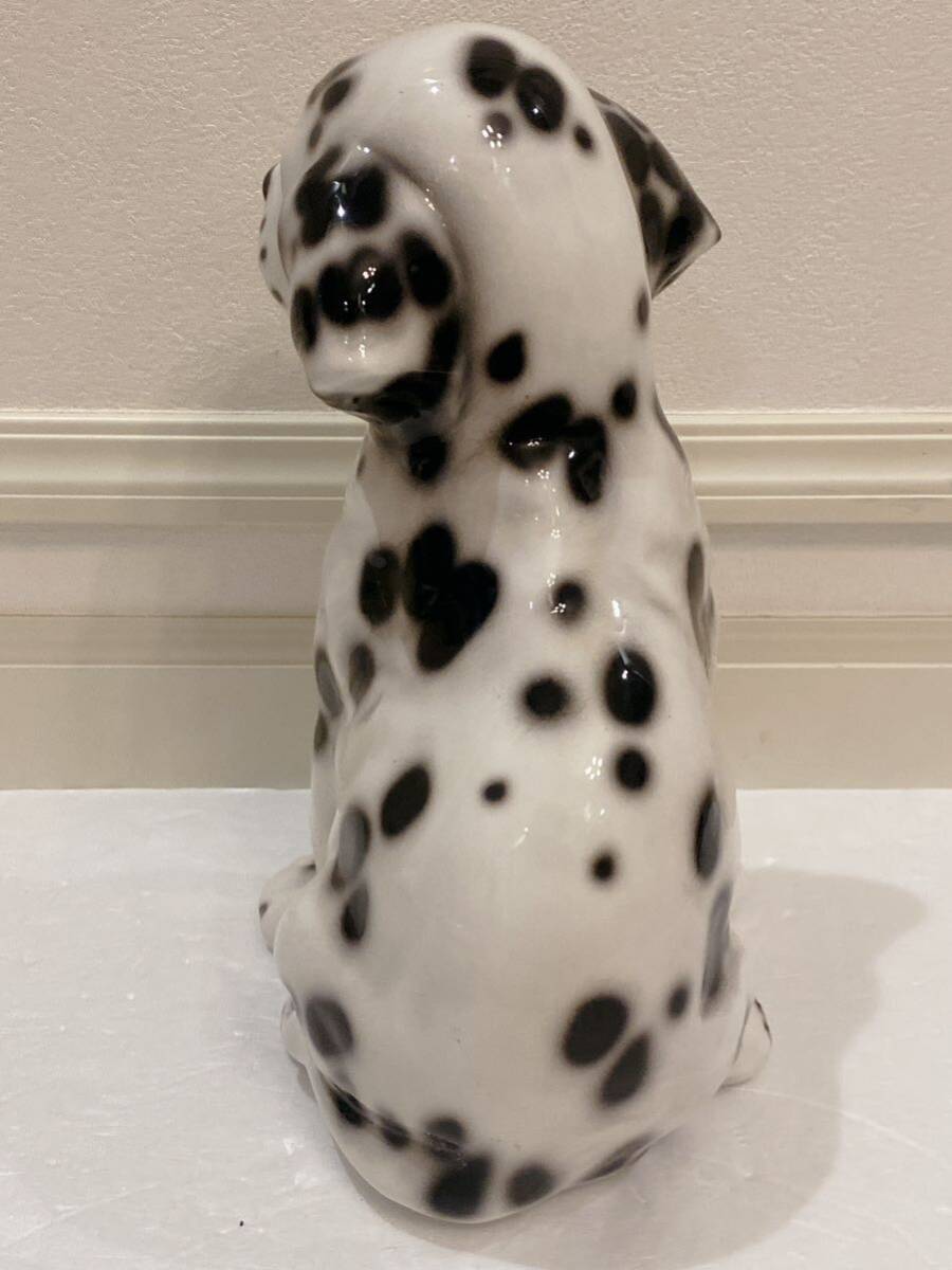 ダルメシアン イタリア製 インテリア オブジェ 置物 陶器製 犬 大…高さ約43㎝ 重さ約2.7㎏ 小…高さ約31㎝ 重さ約1.2㎏_画像9