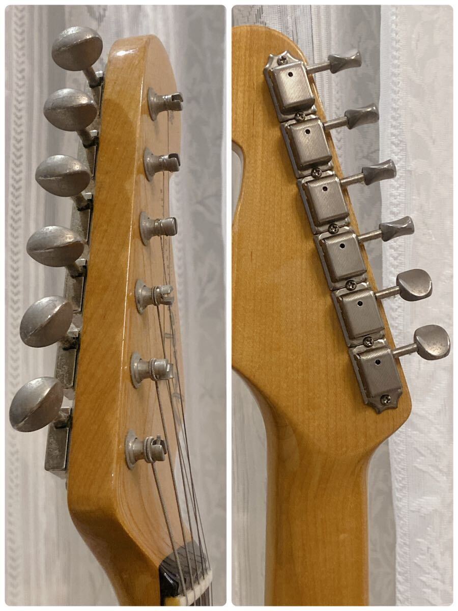 Fender japan stratocaster エレキギター 2008 フェンダージャパン ストラトキャスター 弦楽器 専用ケース付 赤 _画像7