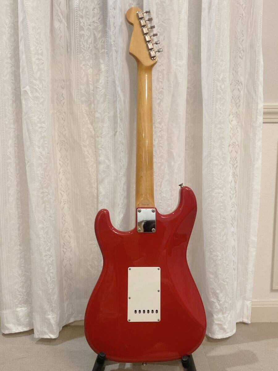 Fender japan stratocaster エレキギター 2008 フェンダージャパン ストラトキャスター 弦楽器 専用ケース付 赤 _画像5