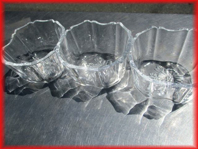 中古良品 食器 小鉢 クリスタル 透明 12個セット 厨房小物 店舗用品 s39_画像2