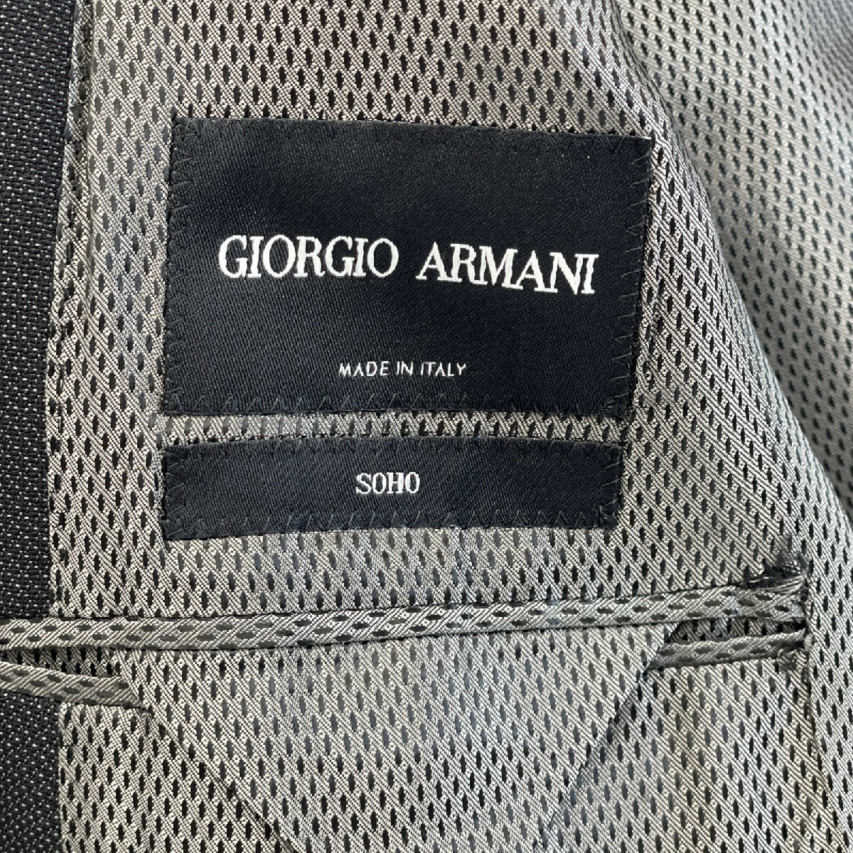 GIORGIO ARMANI ... SOHO 8WGAV00E T01Z9   серый   шерсть ×... 2B... костюм    серый  48  костюм   шерсть   мужской   подержанный товар 