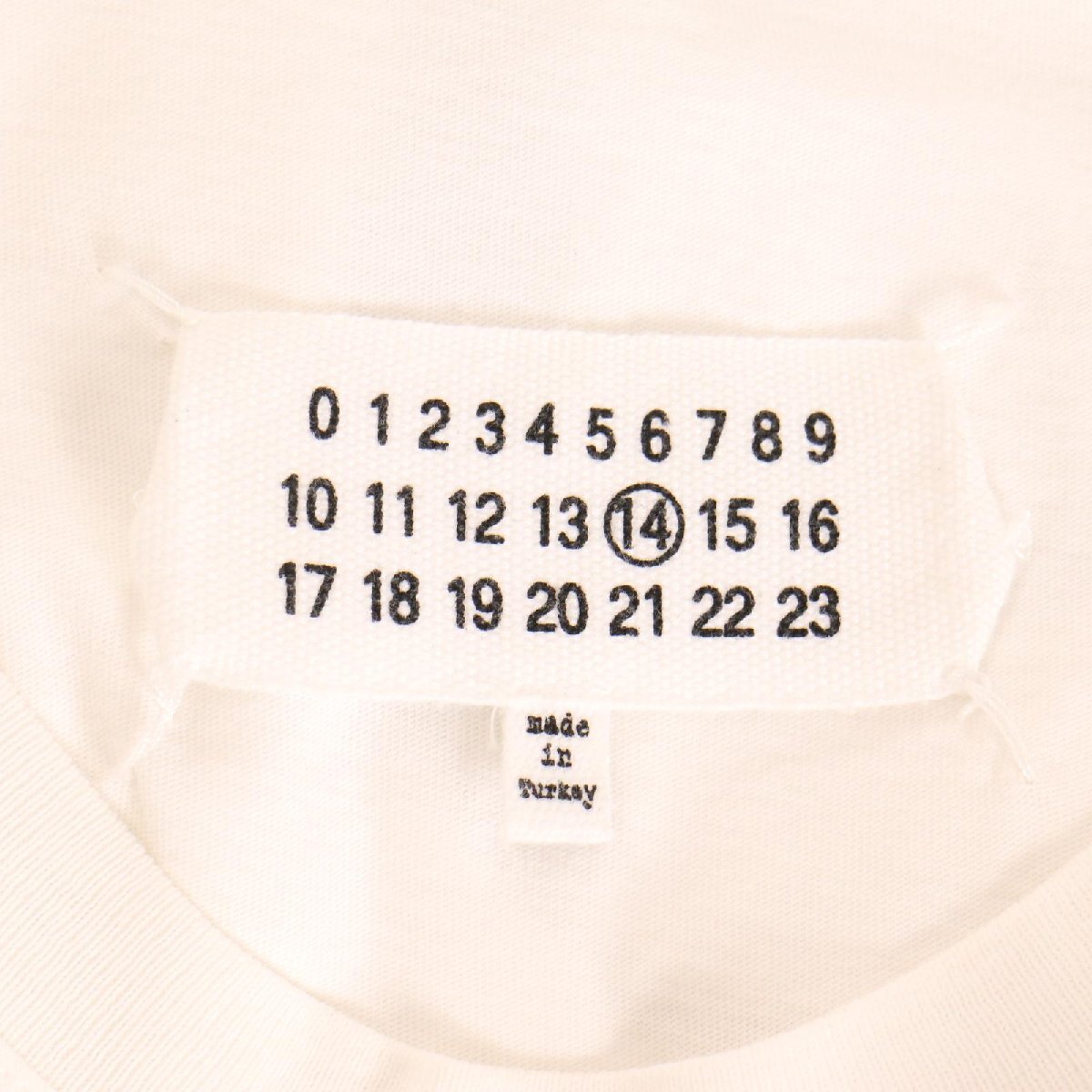 Maison Margiela メゾンマルジェラ 14 20年製 S50GC0623 ホワイト ステレオタイプTシャツ ホワイト 48 トップス コットン メンズ 中古_画像9