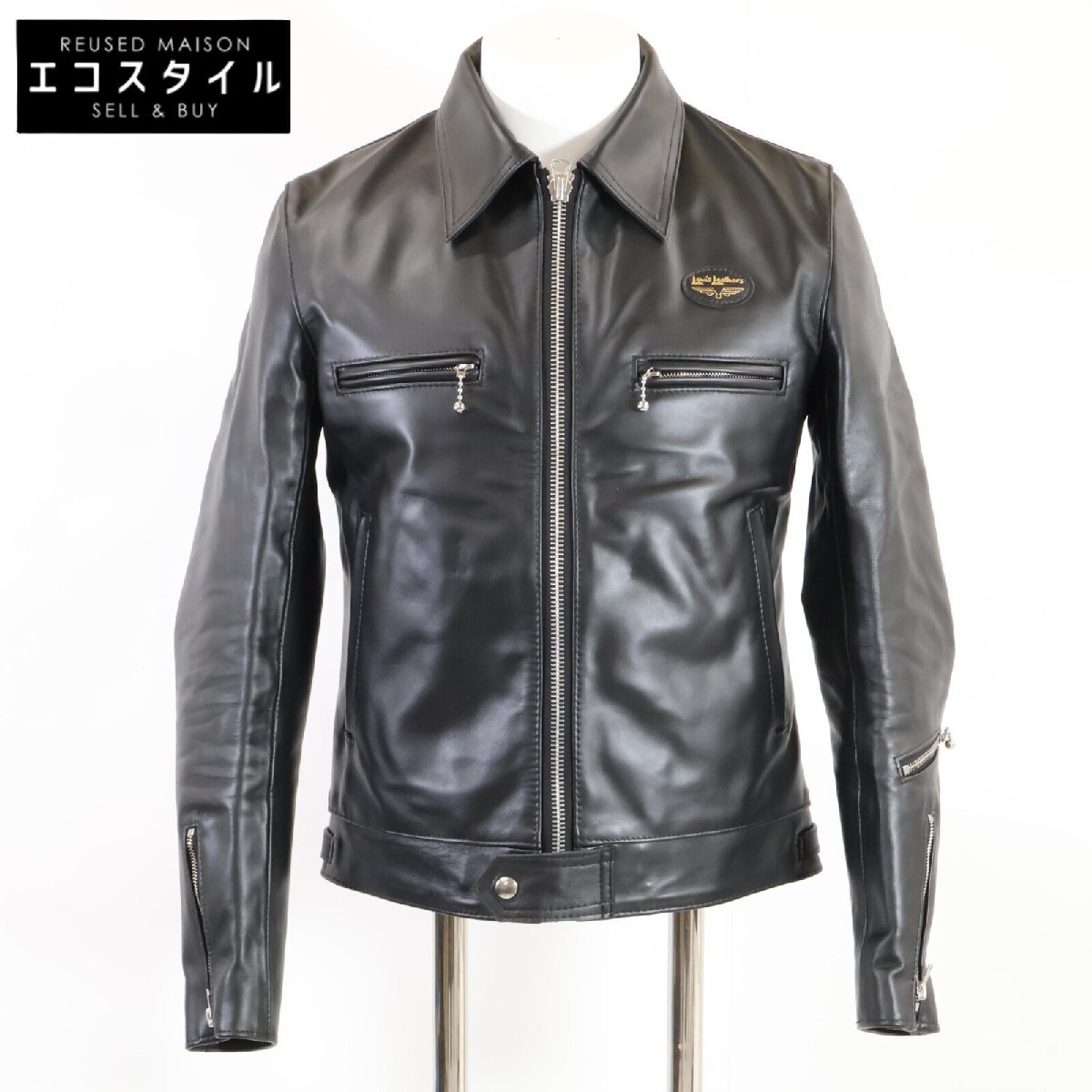 新品同様/23年製 Lewis Leathers ルイスレザー 551T DOMINATORドミネーター ホースハイド シングルライダース ジャケット 36 メンズ_画像1