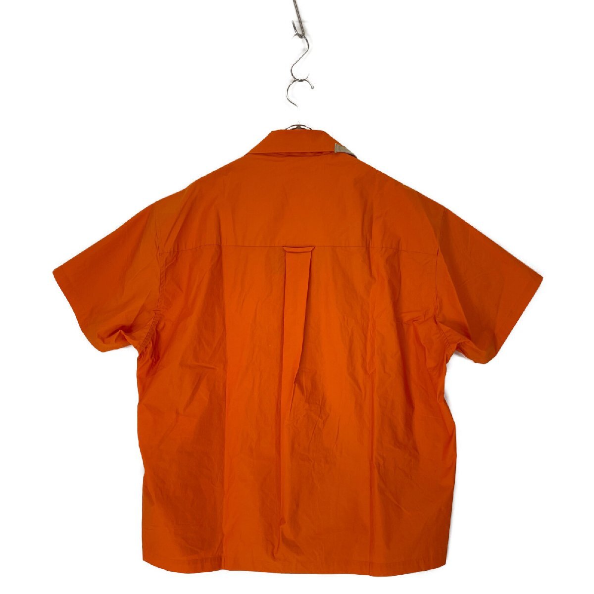 kolor BEACON カラー ビーコン 22SBM-B02135 オレンジ タイプライターコーティングシャツ オレンジ 1 トップス コットン メンズ 中古_画像3