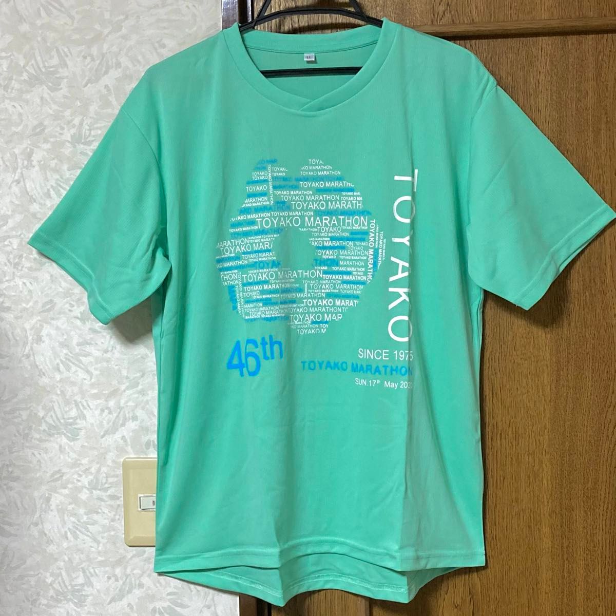 洞爺湖マラソン2020記念Tシャツ メンズ LLサイズ シューズ袋