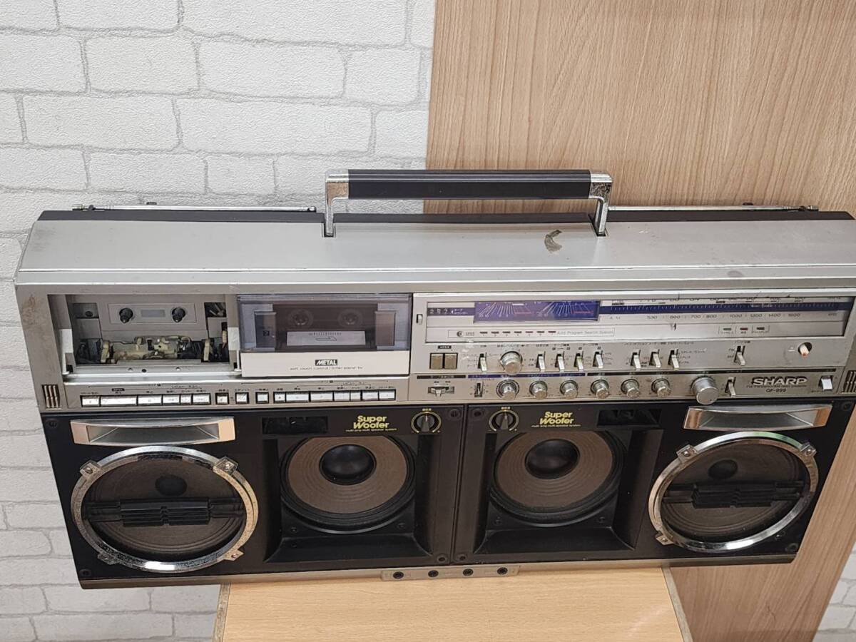 R60510 SHARP sharp GF-999 large radio-cassette double radio-cassette SEARCHER-W audio equipment sound equipment 