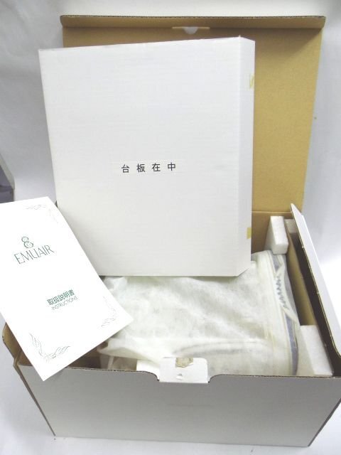 新品★EMUAIR /エミュエール ◎有田　白磁　置き時計　未使用保管品_画像7