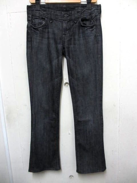 美品★7 For All Mankind○セブン・フォー・オール・マンカインド/デニムパンツ/ブラック/黒/W76ｃｍ/25サイズ_画像1