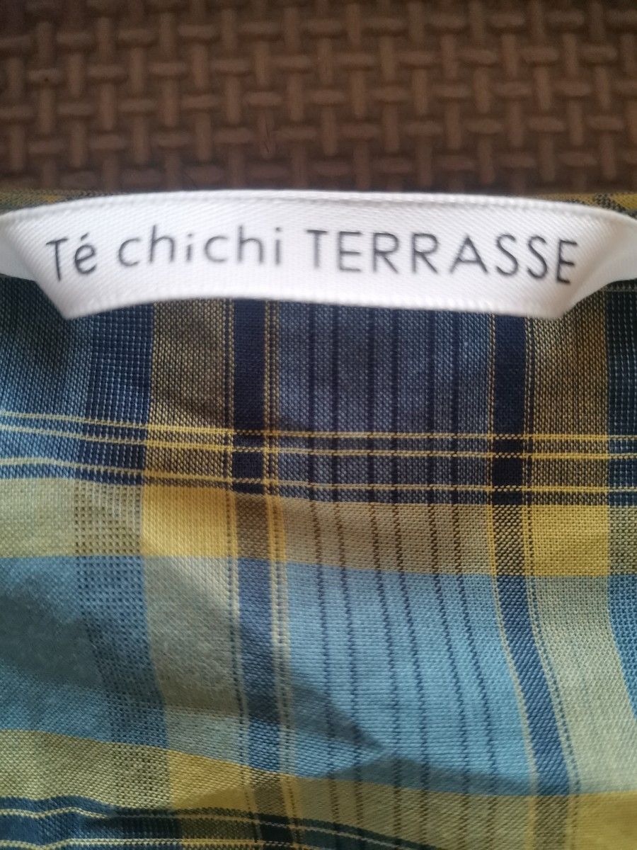 ウエスト切替 ワンピース  半袖  チェック  Te chichi TERRASSE