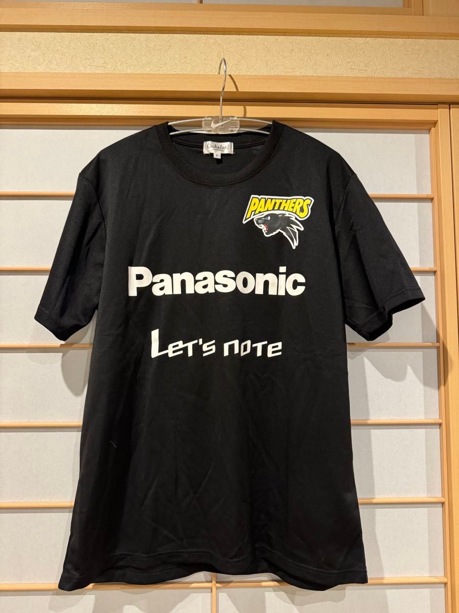 ⑦パナソニックパンサーズ　オーセンティックユニフォームＯサイズ＃１清水選手&非売品Ｔシャツフリーサイズセット