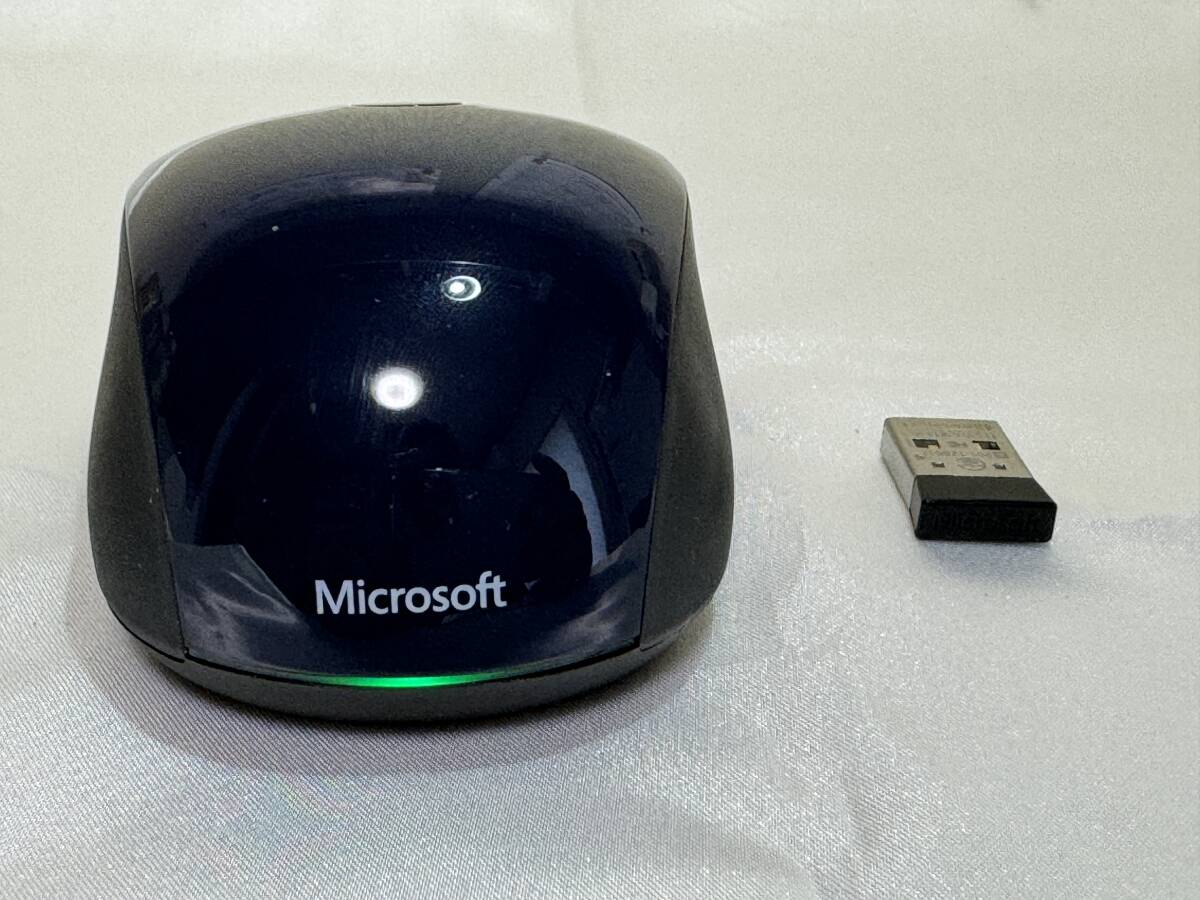  Microsoft Microsoft Sculpt беспроводной мобильный мышь model 1569 голубой грузовик LED цвет. blue black?