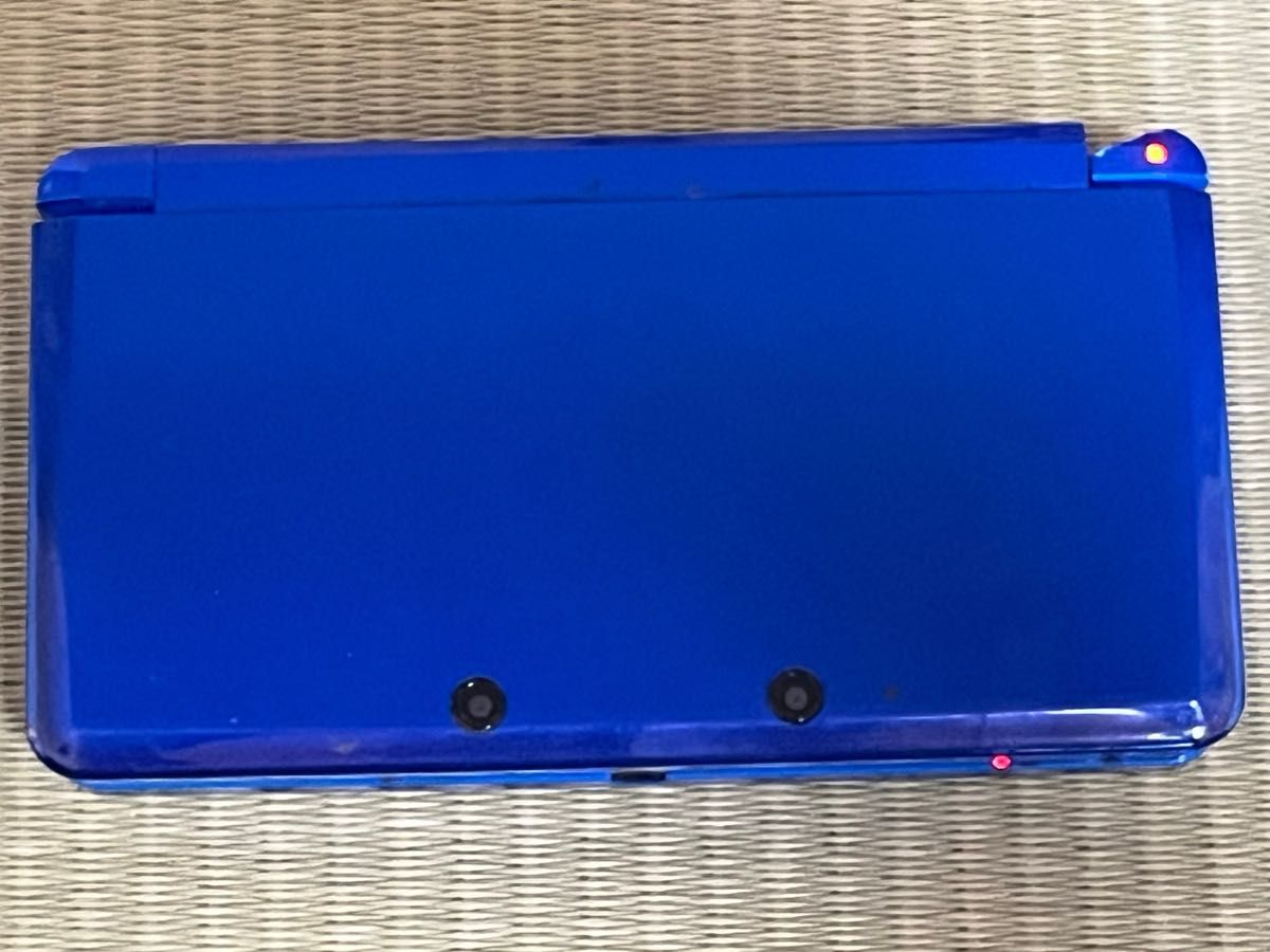 ゲーム起動確認済み　Nintendo 任天堂 ニンテンドー3DS 本体 CTR-001 コバルトブルー  破損あり　現状品