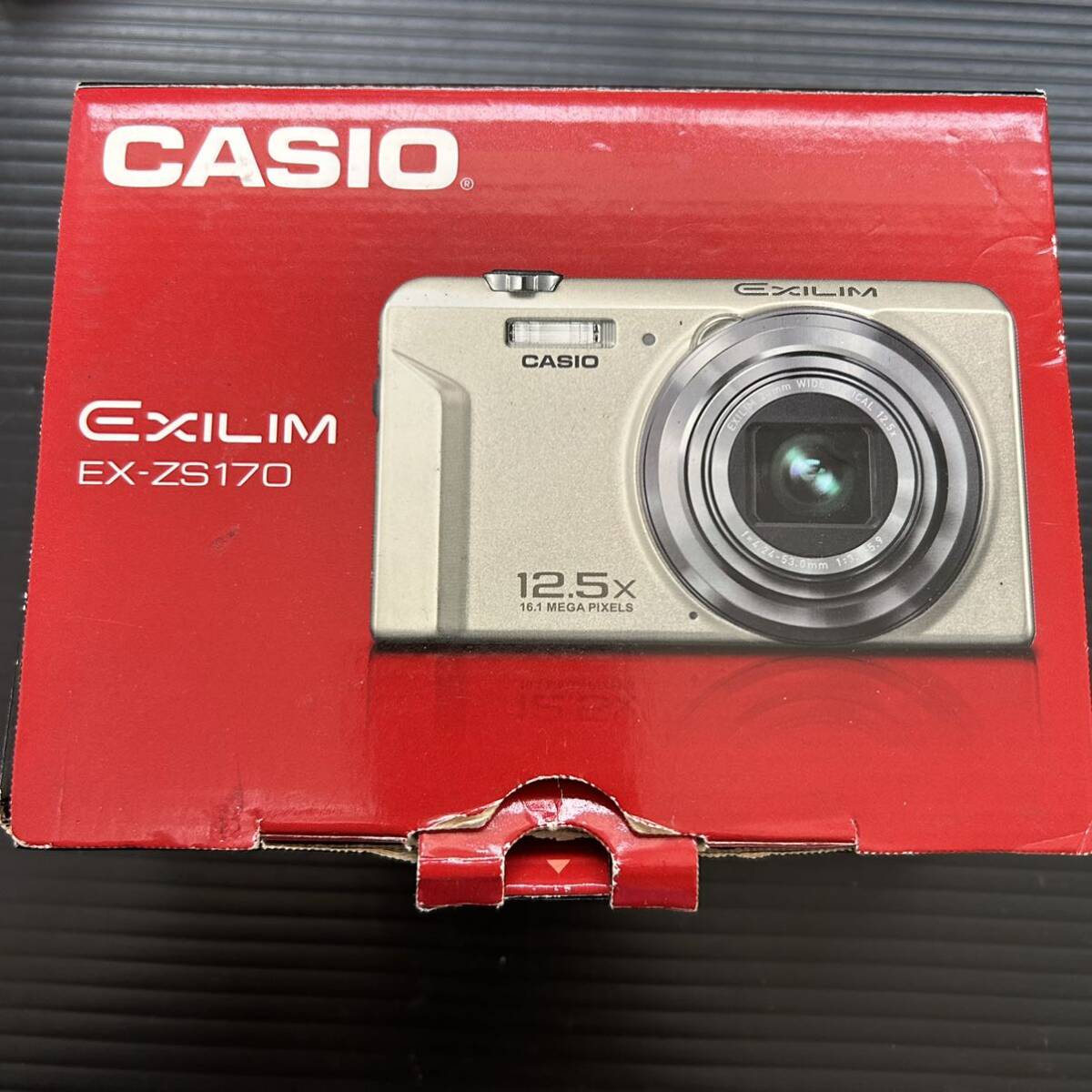 デジカメ CASIO EXILIM EX-ZS170 24mm WIDE OPTICAL12.5x f4.24-53.0mm 1:3.0-5.9 SDカードなしシャッター保存 可（通電確認済み 中古品）_画像2