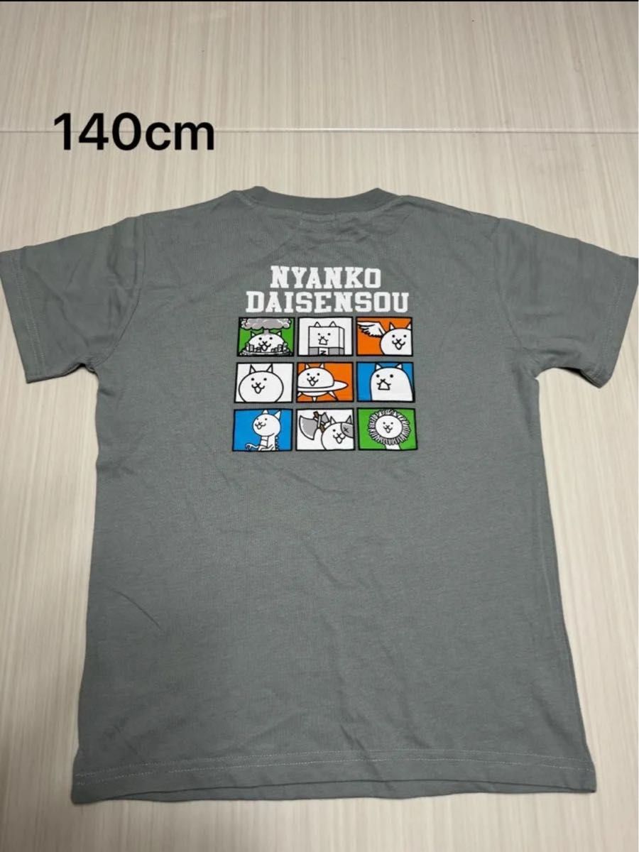 未使用　にゃんこ大戦争　Tシャツ　男の子　半袖Tシャツ　140cm