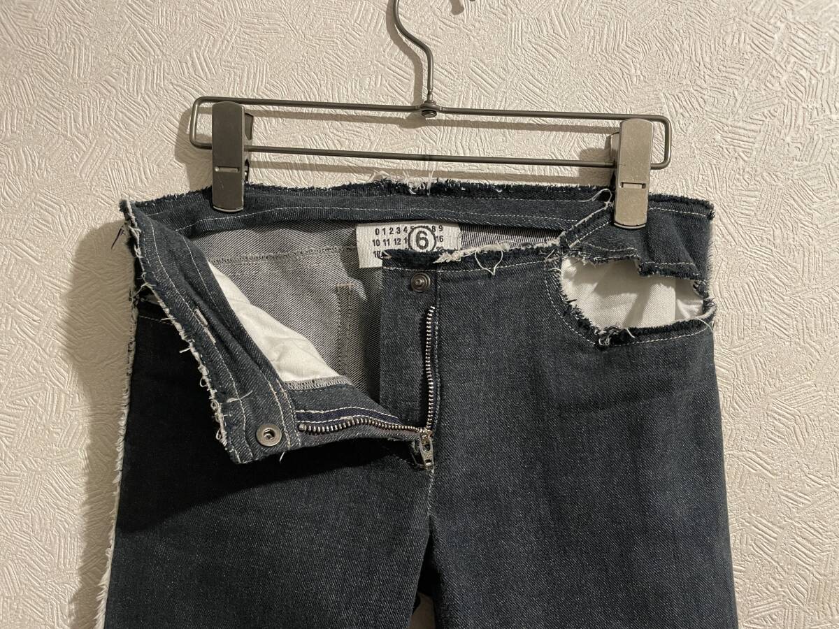 ◯ イタリア製 Maison Martin Margiela MM6 カットオフ デニム ◯ イタリア製 Maison Martin Margiela MM6 カットオフ デニム