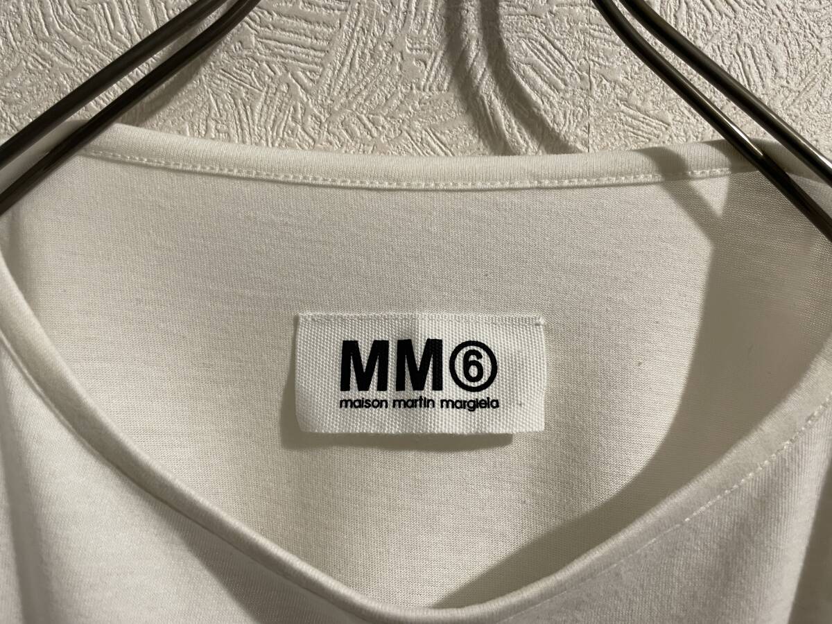 ◯ イタリア製 Maison Martin Margiela MM6 スクエア カットソー / メゾン マルタン マルジェラ Tシャツ 白 S Ladies #Sirchive
