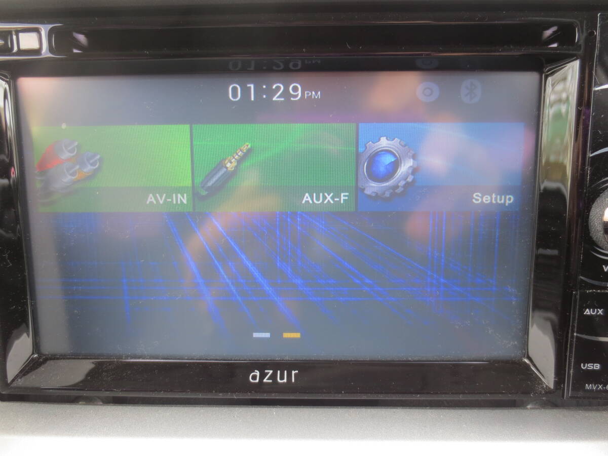 azurアズール Bluetooth対応6.2インチ2DINマルチメディアプレイヤー MVX-616 　作動品_画像2