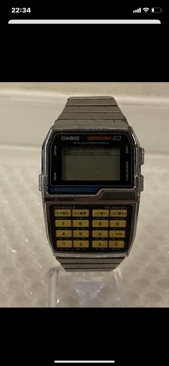 CASIO カシオ データバンク80 クオーツ メンズ腕時計 DBC-810_画像1