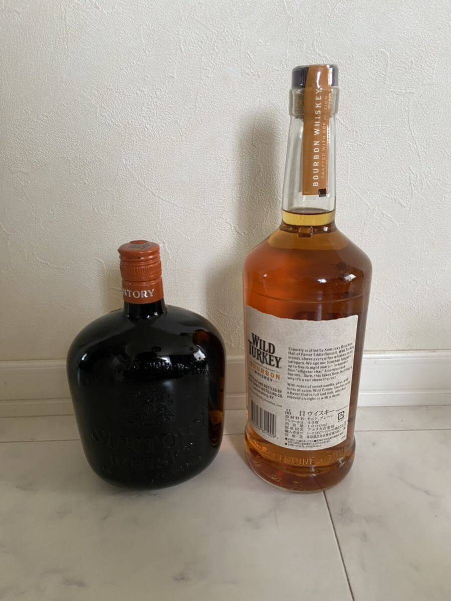 ウイスキー SUNTORY WHISKY OLD 寿 未開栓 ワイルドターキー スタンダード バーボン ウイスキー 1000ml 40％ ２本セット _画像7