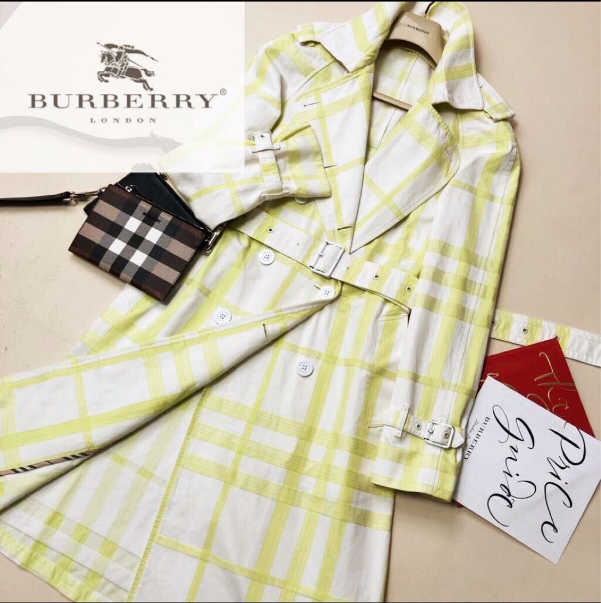 希少 サマートレンチ超美品BURBERRY LONDON UK製タータン 希少 サマートレンチ超美品BURBERRY LONDON UK製タータン
