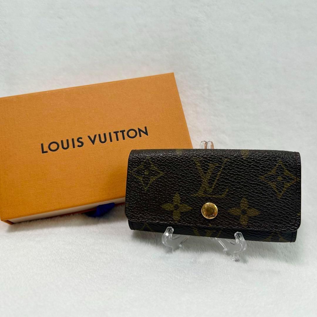1円 美品 LOUIS VUITTON ルイヴィトン モノグラム キーケース 4連の画像1