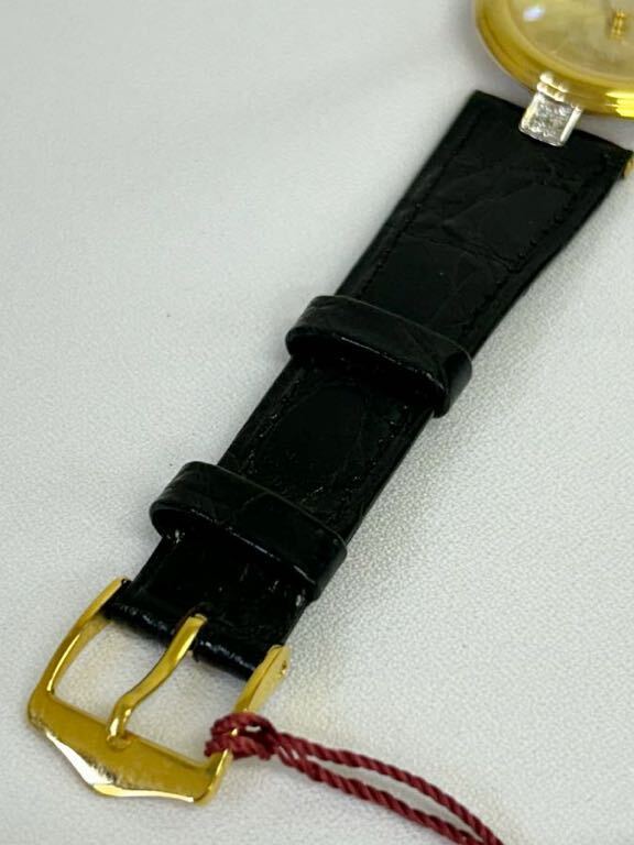 * genuine article / regular goods *St.Omer sun to mail wristwatch lady's black × Gold unused goods 
