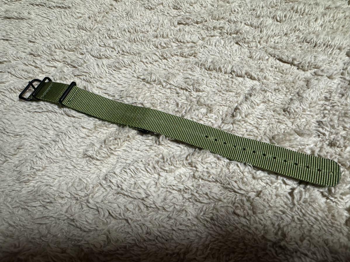腕時計ベルト NATOベルト 米軍 ナイロン ベルト 極美品 定形外送料無料の画像1
