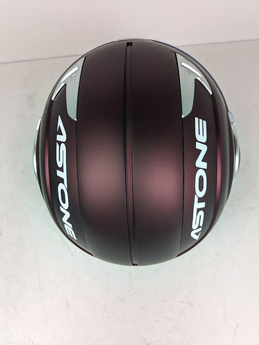 【新品未使用】 ヘルメット ASTONE アストン DJ11 マットマルーン ジェットヘルメット XLサイズ バイク / 140 (SGSS015442)_画像6