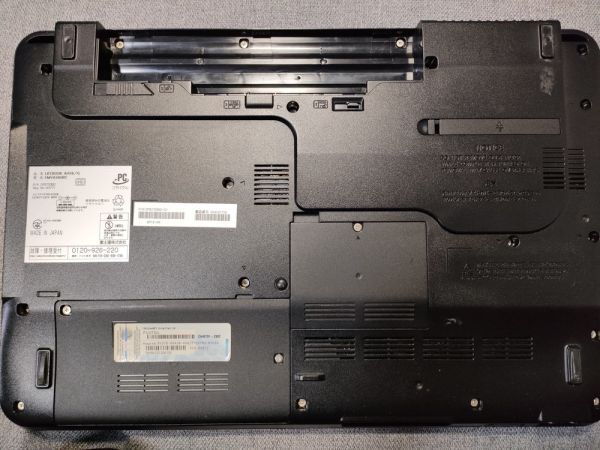 【一部ジャンク】富士通 LIFEBOOK AH56/G FMVA56GRC i7仕様(CPU等欠品) BIOS起動可能 マザーボード 液晶パネル キーボード【動作確認済み】の画像7