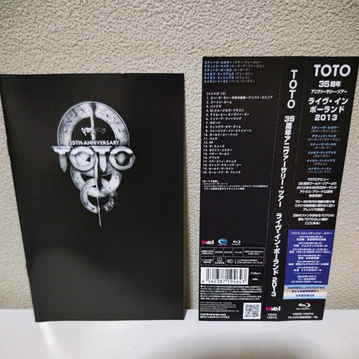 TOTO/ жить * in * Польша 2013 записано в Японии Blu-ray Steve * LUKA волна .sef* Williams nei The n* East etc