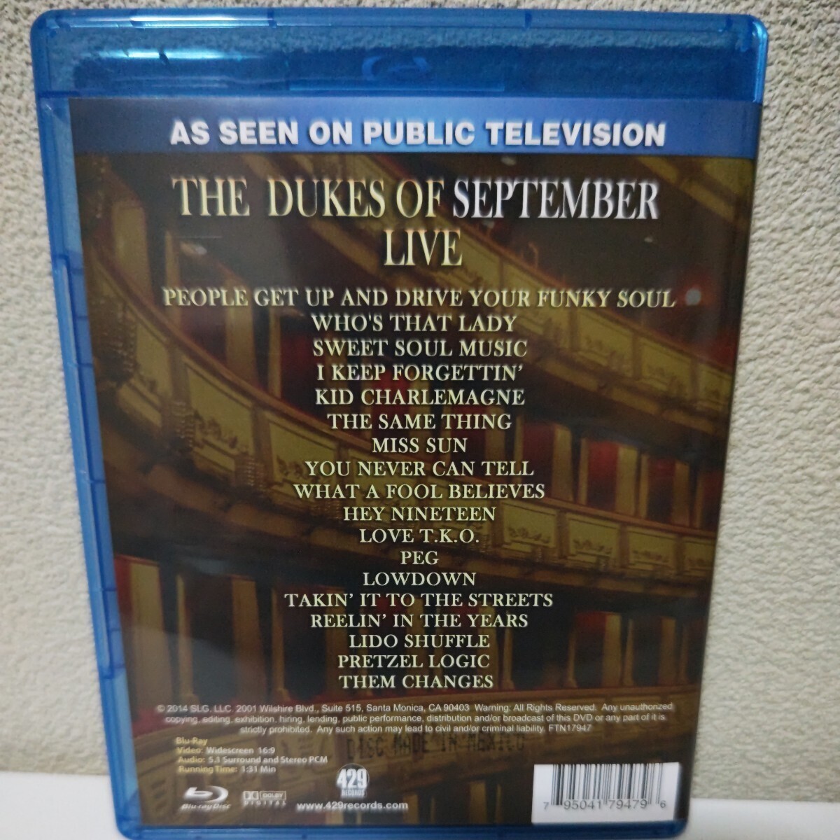 DONALD FAGEN, MICHAEL McDONALD, BOZ SCAGGS/The Dukes of September Live 輸入盤Blu-ray ボズ・スキャッグス ドナルド・フェイゲンetc_画像2