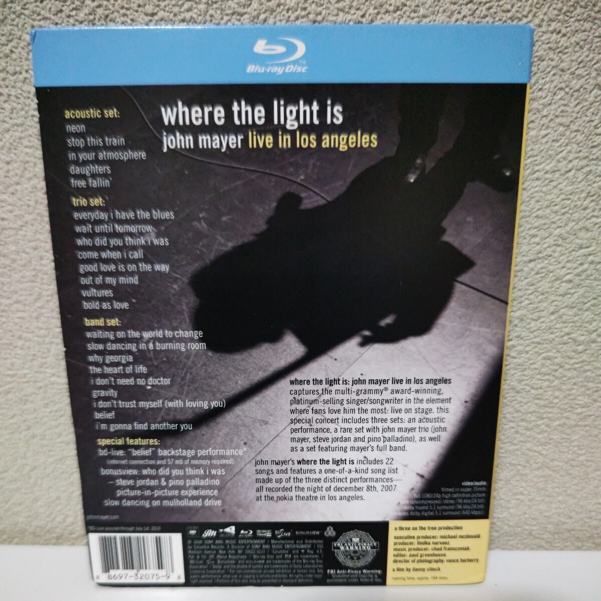 JOHN MAYER/Where the Light is Live in Los Angeles 輸入盤Blu-ray ジョン・メイヤー_画像2