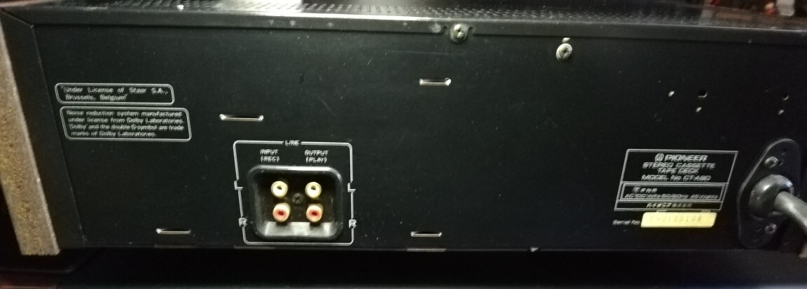 Pioneer кассетная лента панель CT-A9D