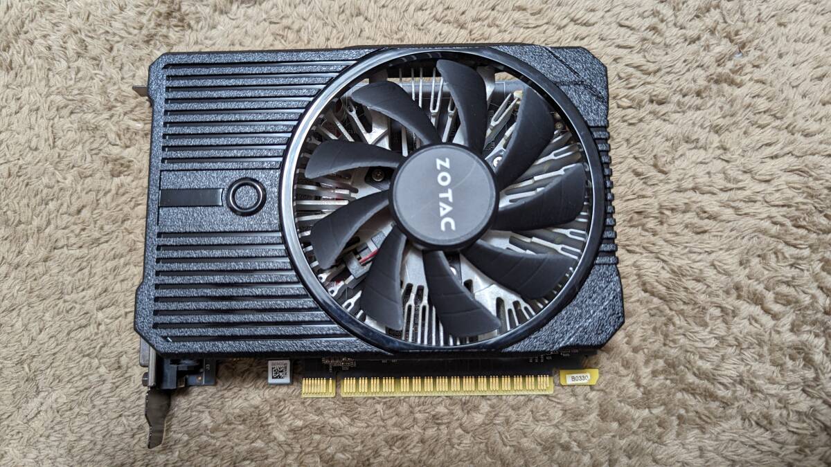 中古動作品　ZOTAC Geforce GTX 1050Ti 4GB 128BIT GDDR5　グラボ_画像1