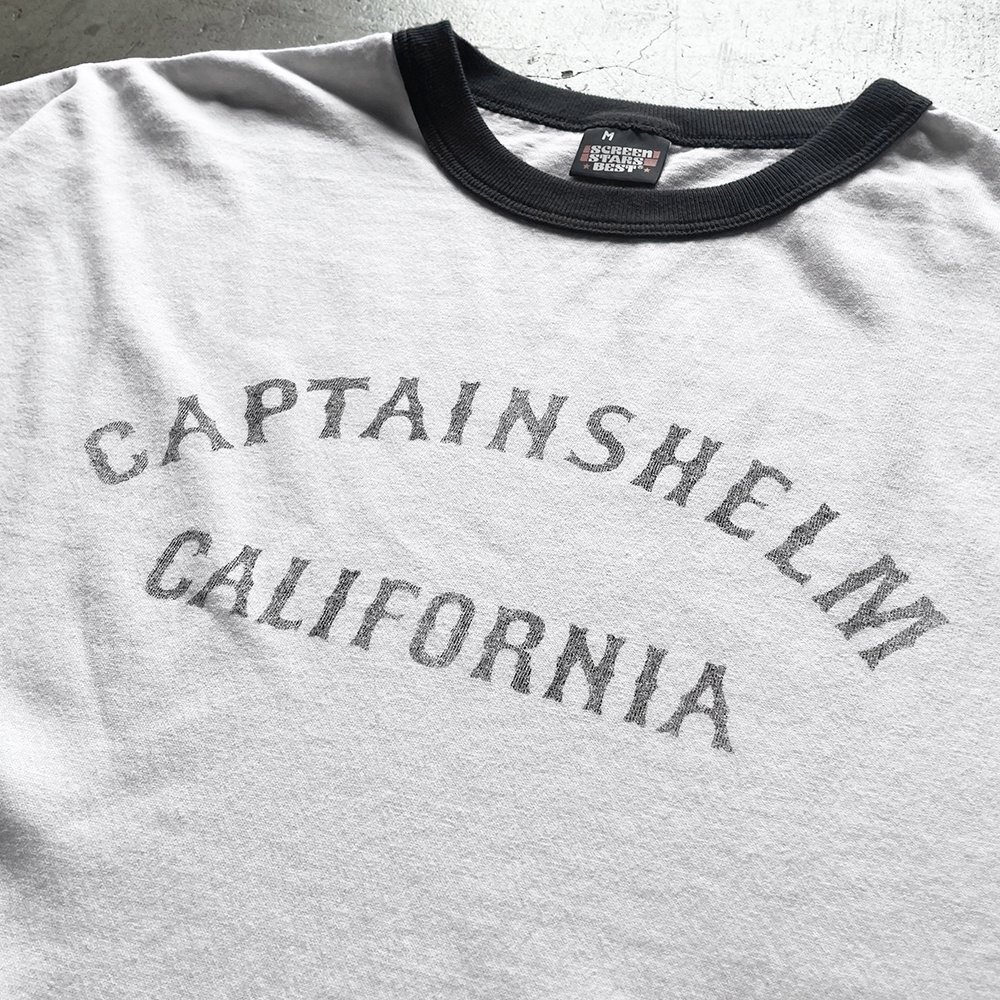 新品 CAPTAINS HELM #CALIFORNIA RINGER BIG TEE Mサイズ ブラック キャプテンヘルム リンガー Tシャツ_画像1